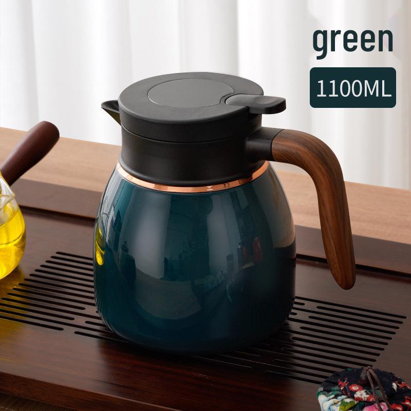 Large Capacity Ceramic-Lined 316 Stainless Steel Stewing Tea Pot, Household Insulated Slow Brew Pot