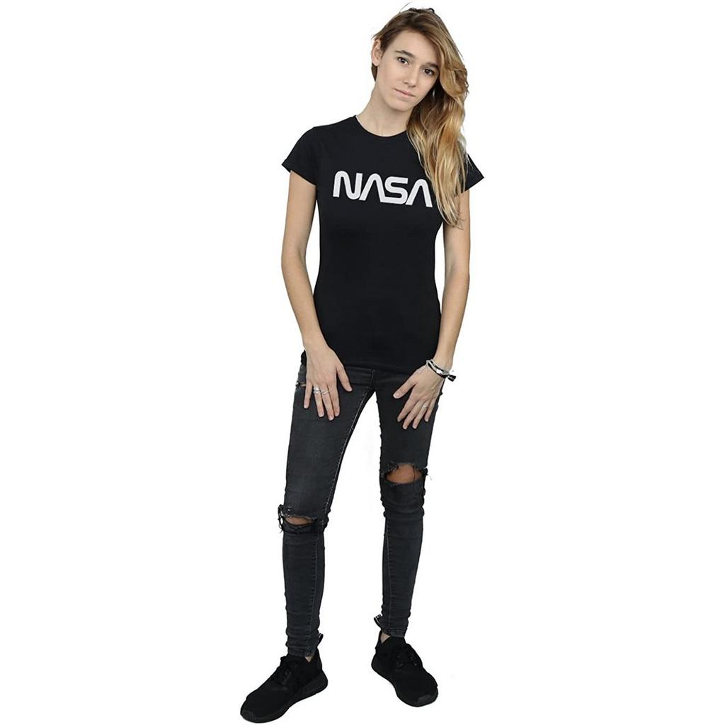 NASA Womens/Ladies Modern Logo Cotton Boyfriend T-Shirt