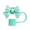 Silicone Bow-Tie Straw Cap for Stanley Tumblers Reusable Straw Tips Lid Protectors Dust-Free Cup Accessories for 10mm Diameter Straws