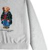 Polo Ralph Lauren FW23 Bear Pattern Signature Crewneck Long Sleeve Fleece Sweatshirt Men Sweatshirt Gray MNPOKNI16810695-F16