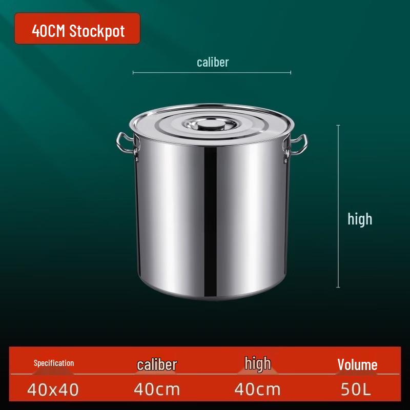 Thickened Stainless Steel Induction Pot with Lid