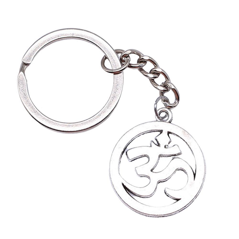 Metal Fittings Yoga Keychain Sport Theme Key Ring Souvenir 28mm