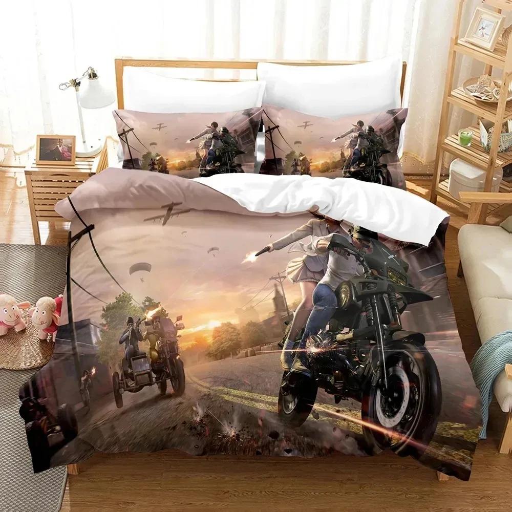 3D Print Game Battlegrounds PUBG Bedding Set Boys Girls Twin Queen Size Duvet Cover Pillowcase Bed Boys Adult Home Textileextile
