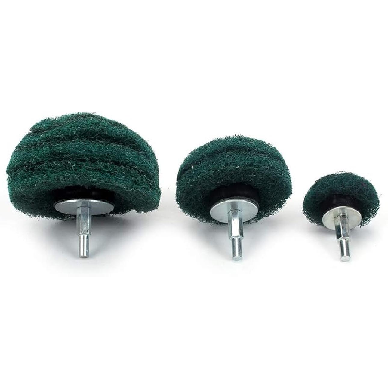 

3Pc 4 (100mm) 320 Grit Mushroom Abrasive Wheel Buffing Polishing Wheel Rotary Tool for Metal 50mm зелёный