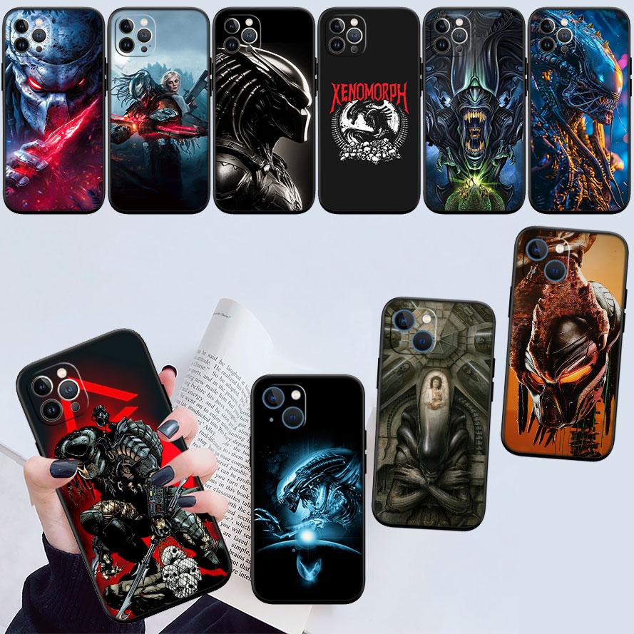 Aliens vs Predator Xenomorph Shell Phone Case for Samsung Galaxy Note 10 20 S23 S24 S25 Ultra FE Plus Edge Lite A02S A35 A07 A17
