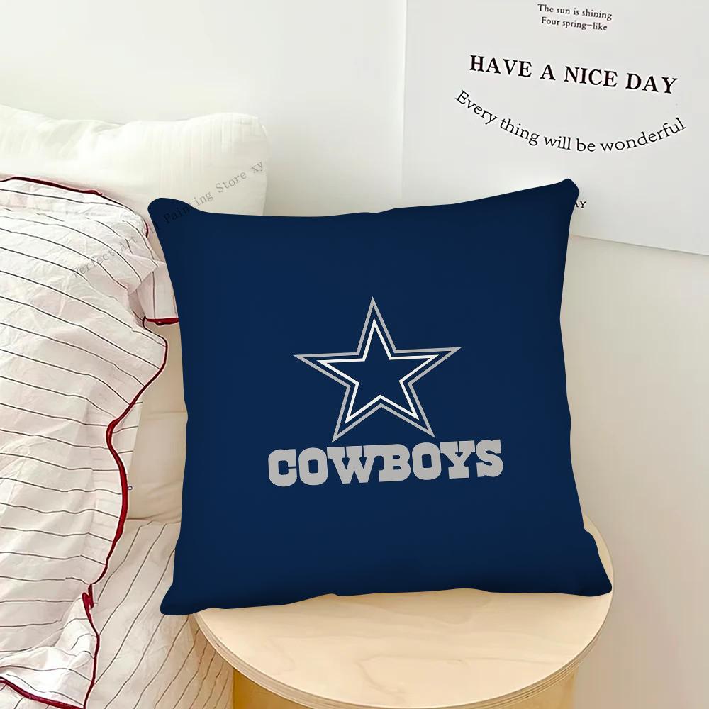 D-Dallas C-Cowboys Kissenbezug Modischer quadratischer Kissenbezug Schlafzimmer Sofa Zimmer Dekoration Freizeitkissenbezug