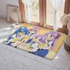 Anime L Lucky Star Floor Mat Eco  Flannel Doormat Non Slip Odorless Indoor Floor Rug Soft Short Plush Home Mat