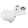 Jewelry Magnifying Glass, Handheld Magnifying Glass with 2 LED Lights for     Stamps Inspection, Portable, Lightweight and  , 30X 60X