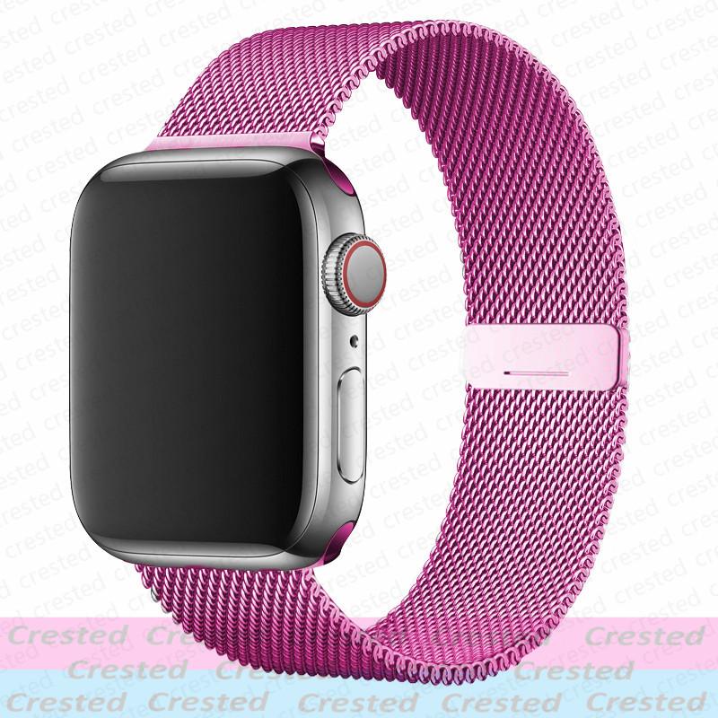 Milanese Loop Strap For Apple Watch Band 44mm 40mm 45mm 41mm 49mm 42mm 38mm Correa Bracelet iWatch Series 3 6 Se 7 8 9 5 Ultra 2