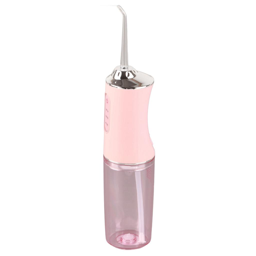 Portable Dental Oral Irrigator Food Residues Removal High Pressure Pulse Teeth Cleaner Pink