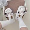 Frühlings- & Sommer Damen Lolita Baumwollsocken - Japanischer Süßer Stil, Dünne Mittelrohrsocken, Einfarbige