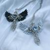 Angel Crossed Necklace Women Sweater Chain Female Hip-hop Non-fading Jewelry