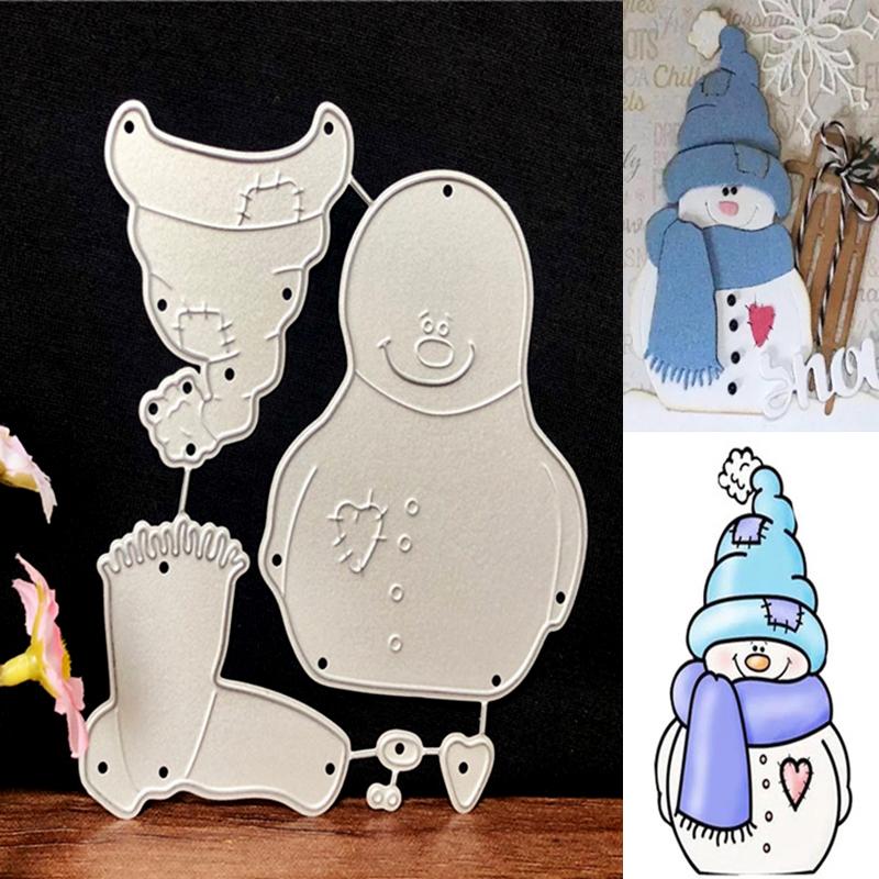 

PDTO Рождественский снеговик металлический трафарет для скрапбукинга карты DIY тиснение