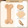 Bamboo Serving Tray Bone or Claw Shaped Charcuterie Board Snack