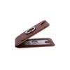 Compatible Apple MagSafe Leather Card Holder and Phone Stand with ID Storage and Finger Ring.
