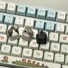 Cute Cat Anime Custom Keycaps Clay Original Kawaii Artisan Keycap Cartoon Handmade Game Key Caps for Mechanical Keyboard Gifts
