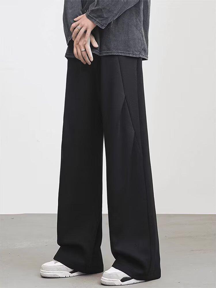 

Spring and Summer New Loose Gray Scimitar Sweatpants American Sports Casual Pants Trendy Ins Teen Versatile Straight-leg Pants 3XL