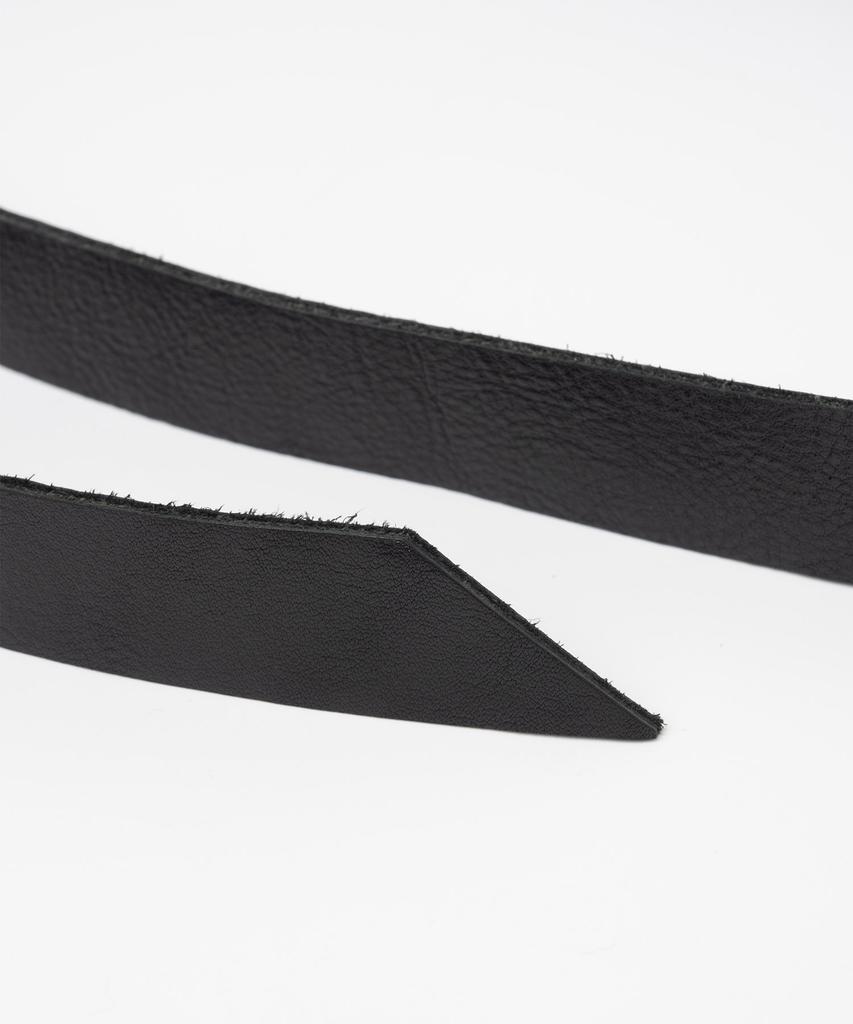 MILLO ARCHIVE Ether Slim Leather Belt [Black]