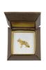 German Shepherd Dog, Alsatian Wolf Dog II - Dog Brooch In Decorative Box, Elegant Gold-plated Pin, Art-Dog Brand Jacket Pin