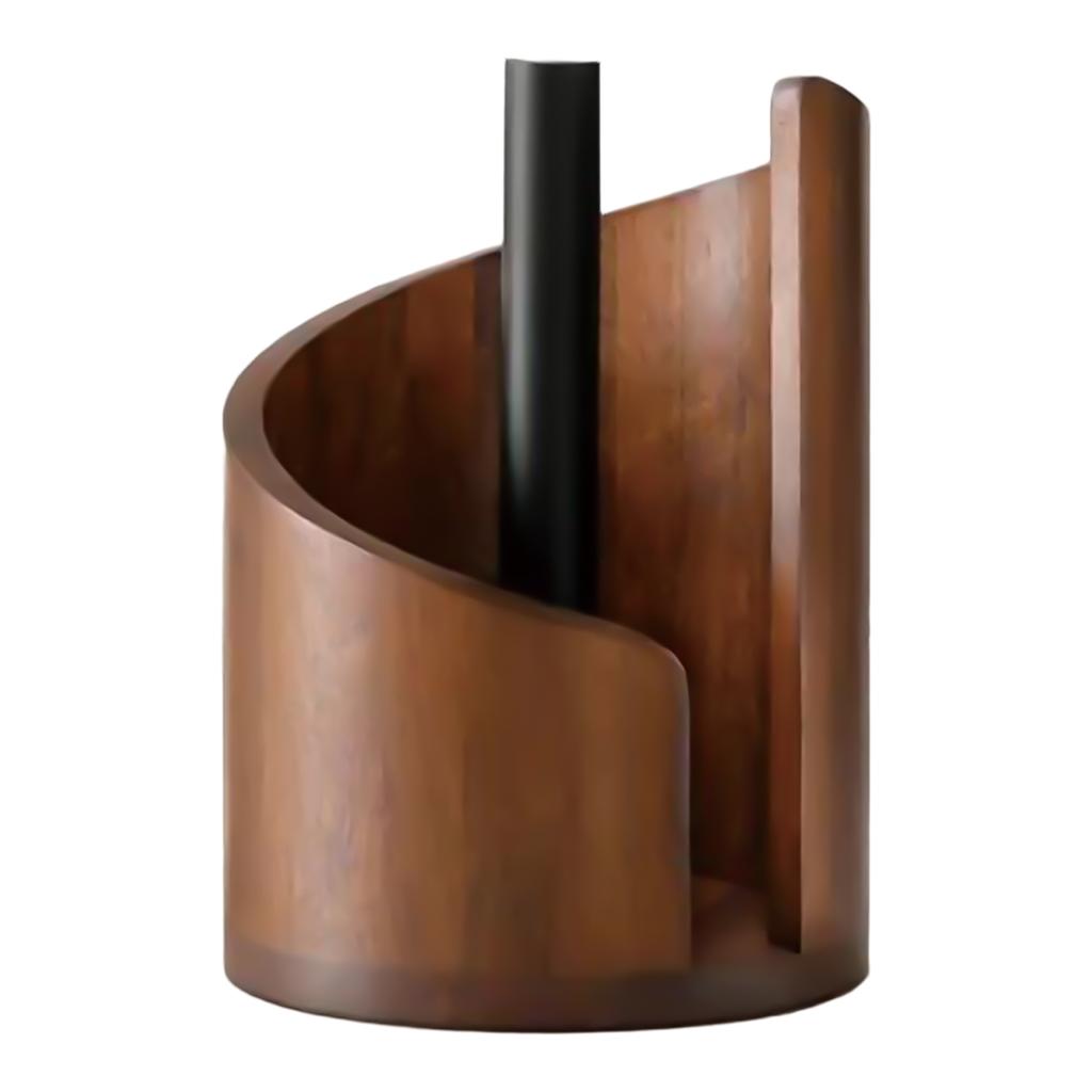 Dřevěný držák na papírové utěrky na stůl Držák na role papíru Organizér s protiskluzovou základnou Dávkovač ubrousků pro koupelnu Kuchyňský stůl