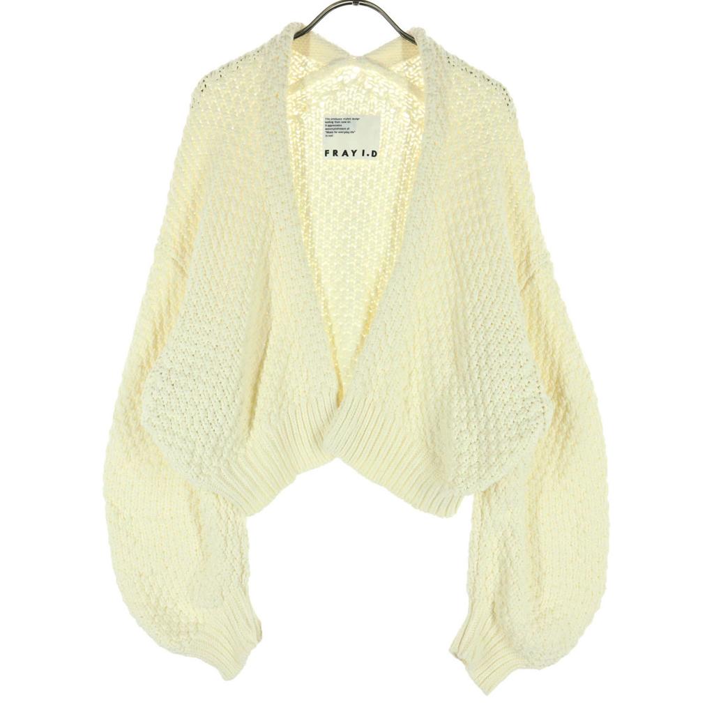 Beauty Products FRAY I.D Long Sleeve Knit Cardigan F White FWNT231219 Women Used