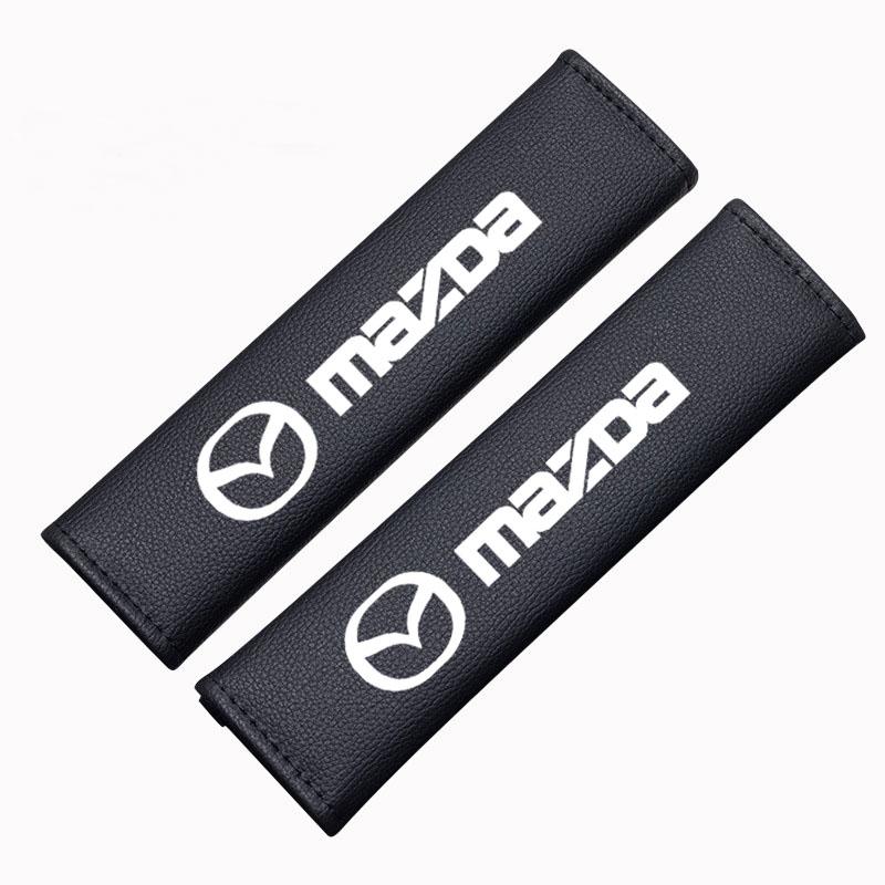 Car Seat Belt Shoulder Carbon Fibre Shoulder Pad Safety Strap Cover for Mazda M3 M6 MP Skyactiv Axela Atenza Biante BT-50 CX-30