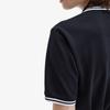 FRED PERRY [G3600] Women'S Twin Tip Fred Perry Shirt - Black/White G3600-350