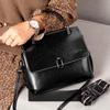 Genuine Leather Shell Bag for Women, Top Grain Oil Wax Cowhide Shoulder Purse, 2026 New Minimalist Clutch, Soft Texture Crossbody Bag, Vintage Style