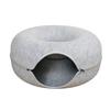 Bed Tunnel Cat Felt Pet Puppy Nest Cave House Round Donut Interactive Toy Play