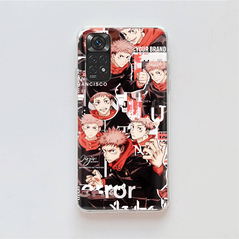 DT22 Jujutsu Kaisen Case for Samsung A04 A14 A23 A34 A54 M23 M33 M52 M53 Realme 10 9 C30S C35 C55 VIVO Y02S Y21 Y33S Y51 X80 Pro Clear Cover