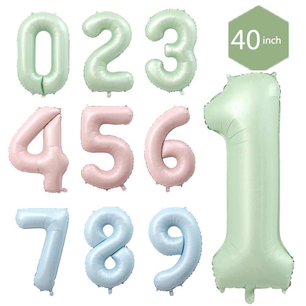 40-Inch Us Olive Green Large Digital Aluminum Film Balloon Birthday Anniversary Party Decoration
