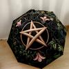 Cosmic Pentagram Energy Portable Automatic Umbrella Sturdy 8-Rib Shaft Foldable Design Travel Essential Fashionable Accessory