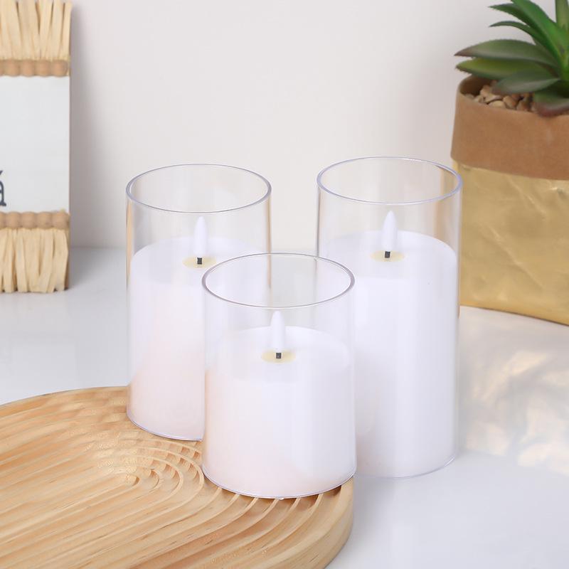LED Acrylic Bullet Candle Lights: Realistic Flame, Perfect for Weddings & Romantic Bar Décor