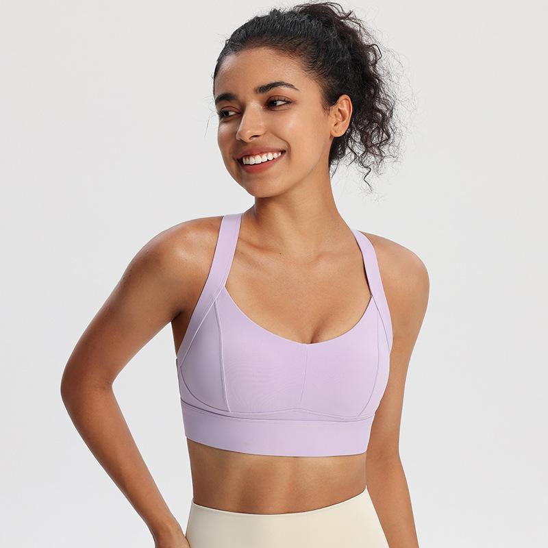 Criss-cross Back Shockproof Sports Bra | Quick-dry Yoga Tank Top XL