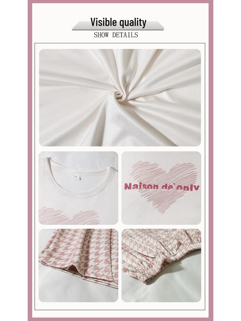 Women's Long Sleeve Cotton Pajama Set - Spring & Autumn Casual Wear