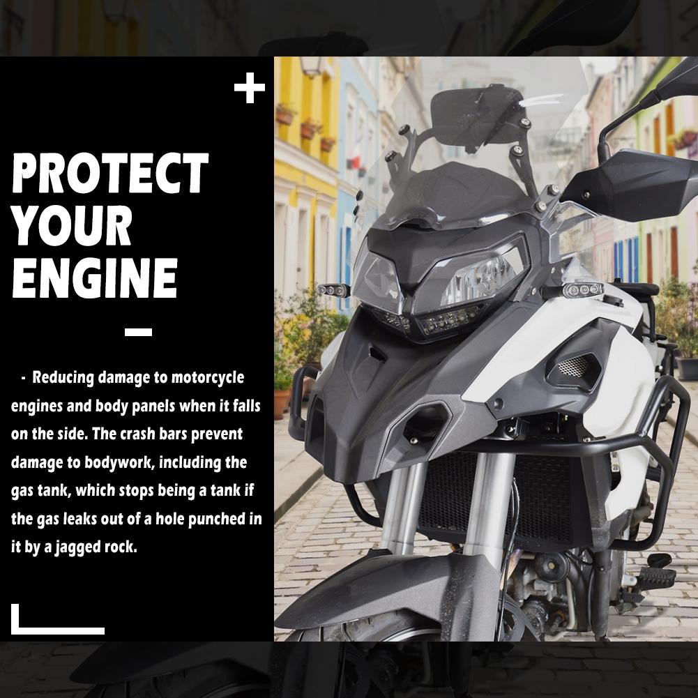 WOLFLINE for TRK502X Upper Engine Bumper for Benelli Bi500GS Upper Crash Bar Engine Guard for Benelli TRK502X Bi500GS 2021-2024