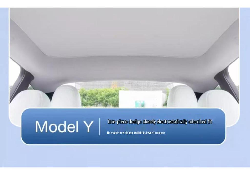 Electrostatic Sunshade for Tesla Model 3/Y Roof