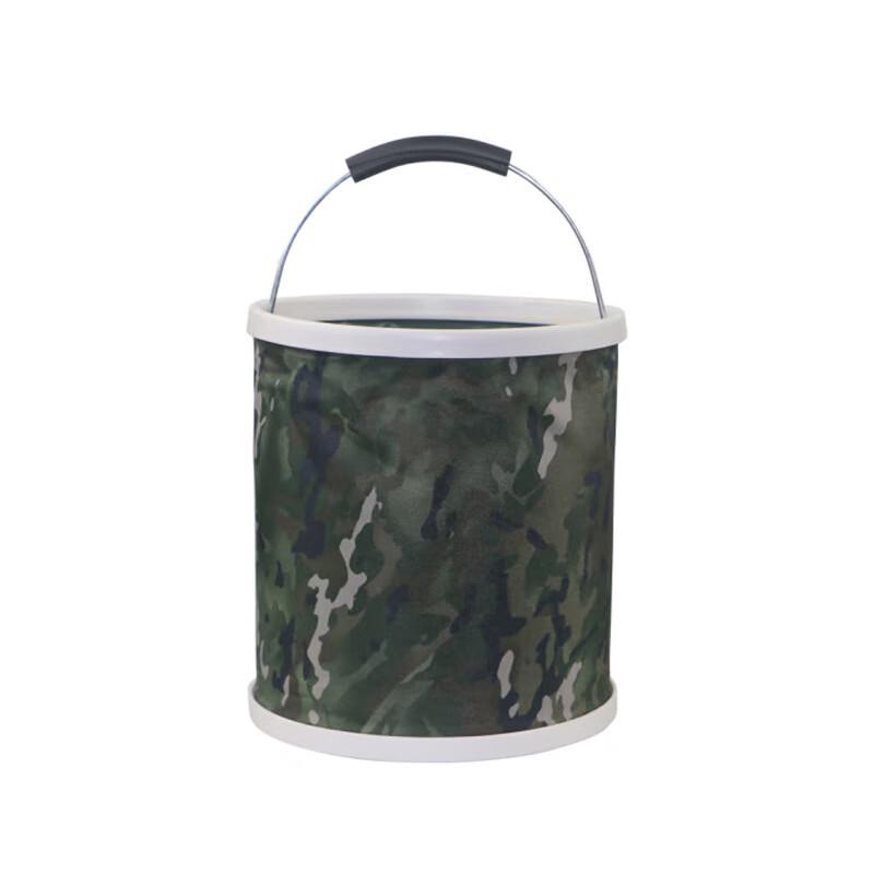 Yiyayun 9L Camouflage Folding Outdoor Camping Fishing Bucket