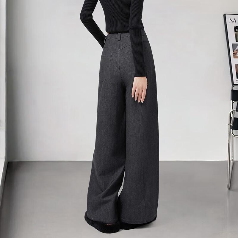 Women's High-Waist Loose Wide-Leg Trousers