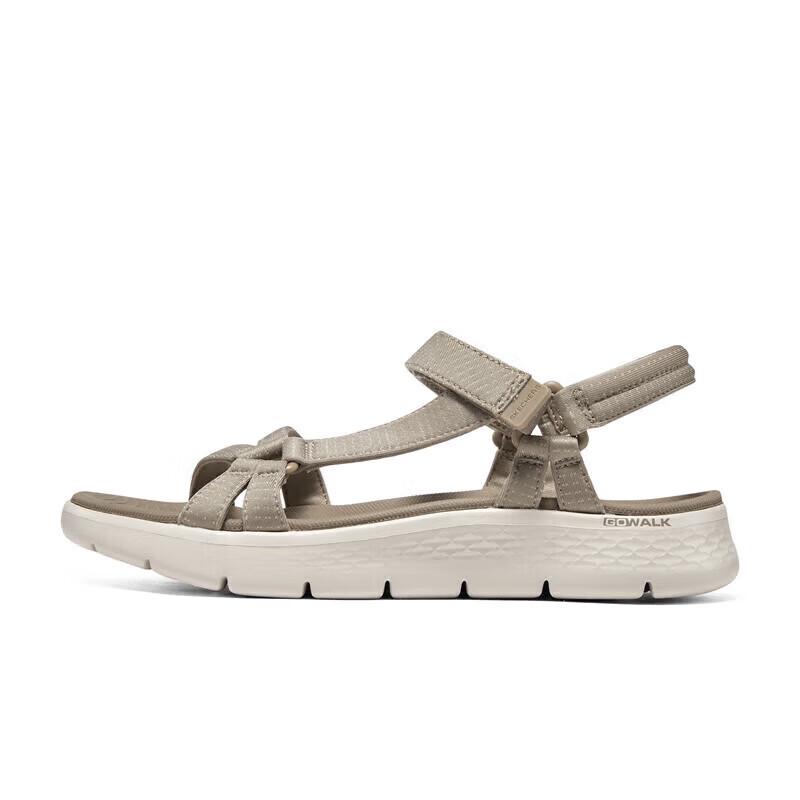 Skechers Women's 141451 Casual Cushioned Velcro Sandals