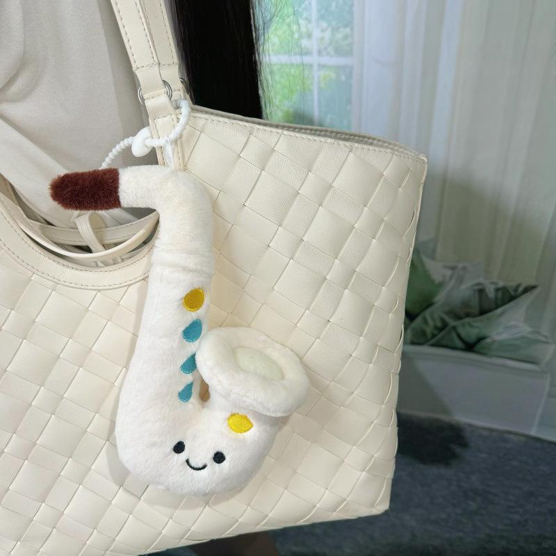 Cute Saxophone Musical Instrument Doll Xiaohongshu Same Musical Instrument Plush Toy Girls Bag Plush Pendant Gift