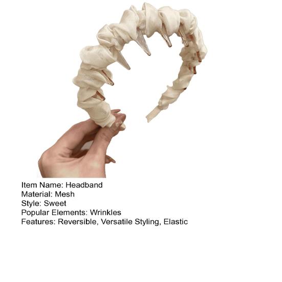 Retro High Skull Headband Double Wear Flexibility Hairband Comfortable Stable Reversible Head Band Hair Accessories