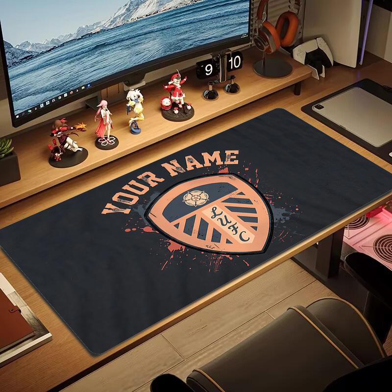 Leeds United FC Print Cushion Non-slip Laptop Tablet Big Mousepad XXL Mat Mini PC Playmat With Lock edge