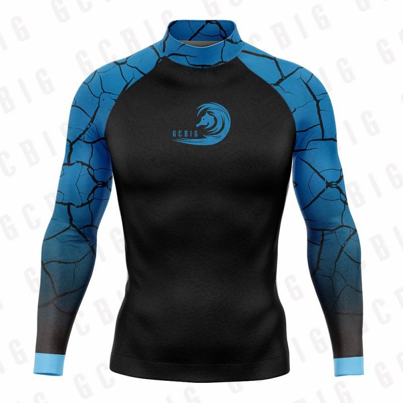 Mens Rash Guard Long Sleeve Quick Dry UV Protection Swim Shirt Surfing Snorkeling Water Sports