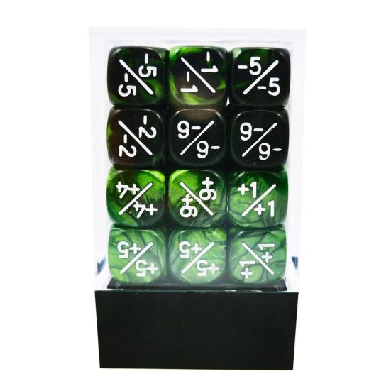 36 stk 12MM positive og negative terningstellersett Akryl-tokens Opptaksverktøy Gjenbrukbare terningetellere for kortspill-brettstatus