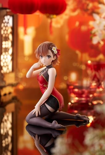 A Certain Scientific Railgun Desktop Cute Figure: Misaka Mikoto (Chinese Dress Ver.), Official Figure, Approx. 13cm