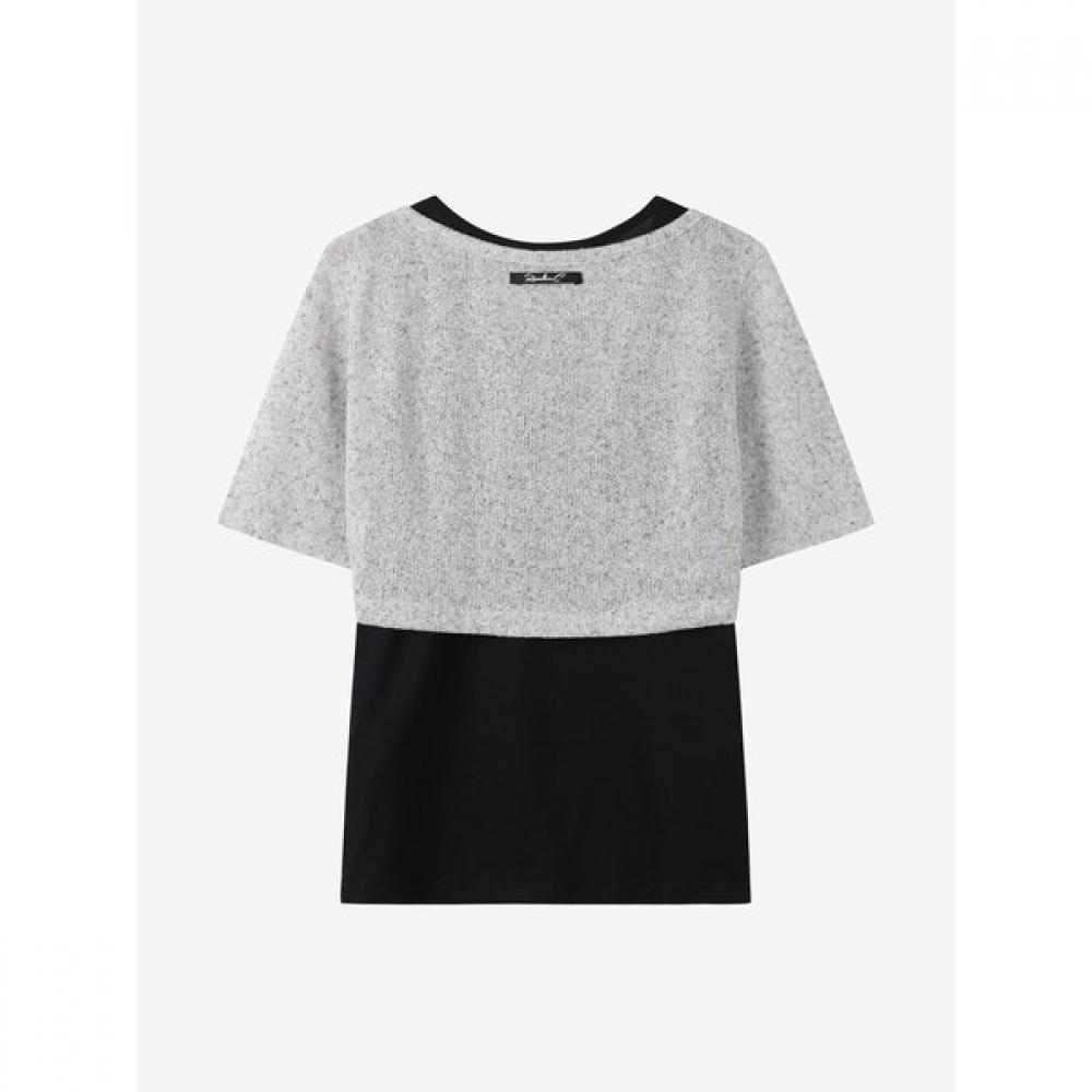 Cc CollecT. Sleeveless Bolero Layered T shirT C262psm067