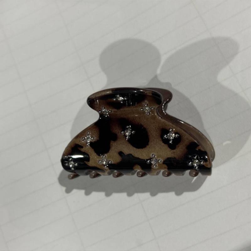 

Fahsion Simple Shiny Zircon Hair Claw For Women French Small Ponytail Hair Clip Elegant Temperament All-Match Hair Accessories