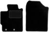 Black Front Floor Mats For: Toyota Yaris III Hybrid Hatchback (2013-2017)