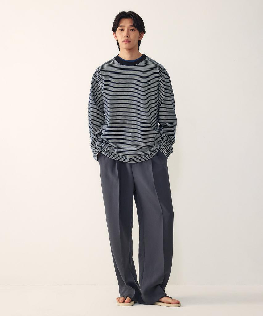 STUDIO TOMBOY [Men] Single-Pleat Formal Slacks_Dark Gray 9156131552